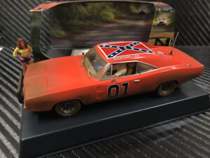 Pioneer "General Lee" 1969 Dodge Charger DPR 1/32 Slot Car P158 CRACKED CHASSIS