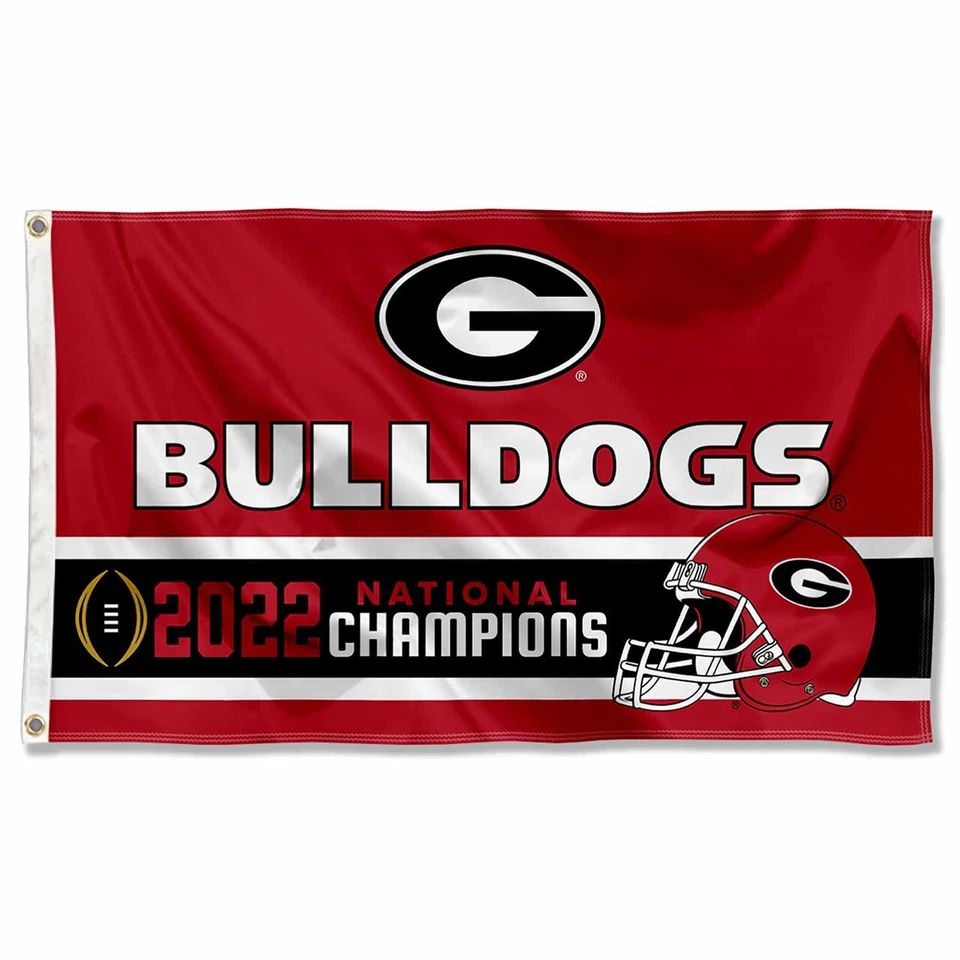 Georgia Bulldogs 2022 fútbol americano 3x5 ft Champions College bandera/bandera de la NCAA Foto 1 de 1