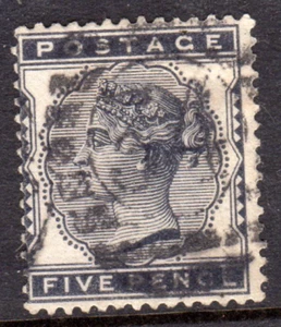 GB QV 1881 5d Indigo SG;169 Good Used - Picture 1 of 2