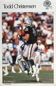 TODD CHRISTENSEN OAKLAND RAIDERS SPORTS ILLUSTRATED POSTER - Picture 1 of 1