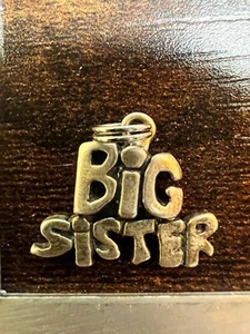 Vintage große Schwester Sterlingsilber Charm - Bild 1 von 3