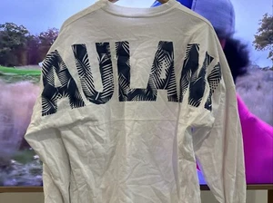 Disney Aulani Resort Spirit Trikot - Erwachsene Größe XS Oversized - Weiß Navy Palmen - Bild 1 von 4