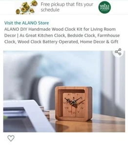 Alano Zum Selbermachen Handarbeit Holz Uhr Kit für Wohnzimmer Dekor | Als tolle Küche... - Bild 1 von 6