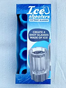Ice Shooters Ice Shot Glasses 4-Cup Rubber Mold Frozen Liquor Shot Maker NEW A2 - Picture 1 of 2