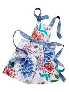 Neu Anthropologie Maya Schürze OS Floral Staude - Bild 1 von 7