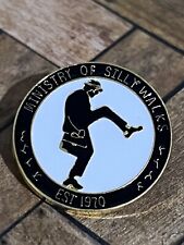 Monty Python Ministry Of Silly Walks Est. 1970 Hat Lapel Pin Black Metal NEW