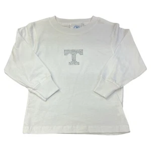 Tennessee Volunteers Girls Long Sleeve T-Shirt with Rhinestone Logo (XS 2-4) - Picture 1 of 1