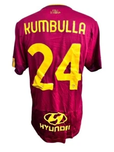 MAGLIA ROMA KUMBULLA MATCH WORN ISSUE SHIRT JERSEY CAMISETA VINTAGE 2021/2022 - Imagen 1 de 4