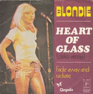 BLONDIE HEART OF GLASS / FADE AWAY AND RADIATE 1979 RECORD YUGOSLAVIA 7" PS - Picture 1 of 4
