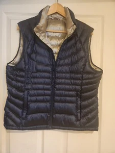 Bernardo Womens Goose Down Blue Puffer Vest Jacket Sz XL - Picture 1 of 9