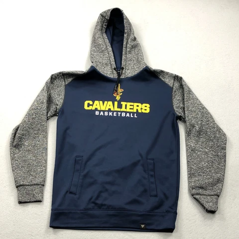 Cleveland Cavaliers Hoodie Men Small Blue Gray Pullover Hooded Sweatshirt NBA Cover
