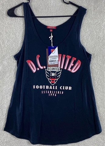 DC United MLS New Medium Tank Top Womens Size Medium Black Tank Top Soccer Cover