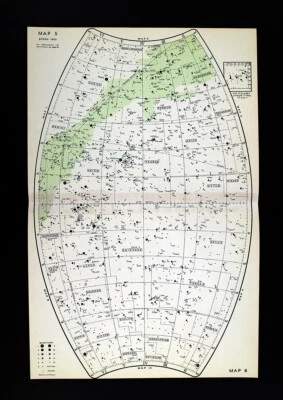 Norton Star Chart 1959 Perseo Orión Pléyades Cetus Vía Láctea Telescopio Mapa del cielo Foto 1 de 3