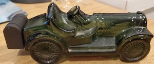 Vintage Avon Straight Eight Hot Rod Auto After Shave Flasche grün Glas leer - Bild 1 von 6