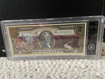 BRADFORD EXCHANGE 17 PIECE $2 BILL COLLECTION OF US PRESIDENTS & National Parks - Image 1 of 4