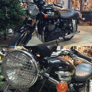 Motorcycle 5 3/4 Inch Headlamp Gaurd in Chrome finish - Imagen 1 de 4