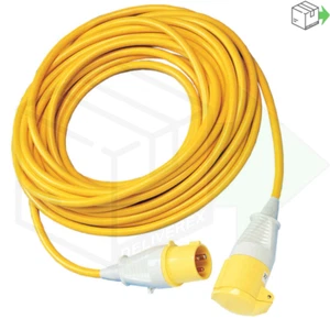 110 Volt Extension Lead Cable Reel 14M Hook Up Yellow 16A 1.5mm 16 Amp 110V - Picture 1 of 1