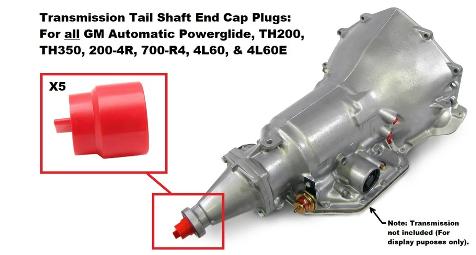 5 TRANSMISSION TAIL SHAFT END PLUGS! FOR CLASSIC GM BUICK CHEVY PONTIAC VEHICLES - Image 1 of 3