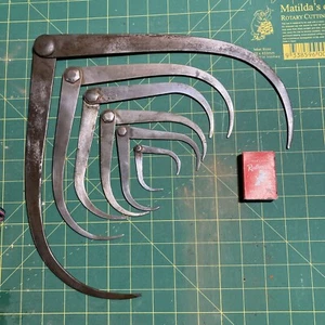 Vintage Calipers. Group Of 7. Various Makers.5mMachinist Tools - Picture 1 of 5