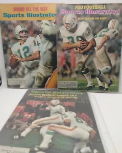 Sports Illustrated MIAMI DOLPHINS SUPER BOWL JANUAR 1973 LARRY CSONKA 3 ARTIKEL LOT - Bild 1 von 6