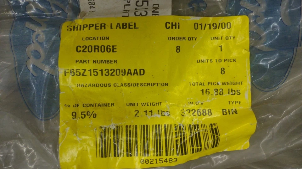 Ford F65Z-1513209-AAD placa puerta rasguño 97-04 F-150 Heritage cabina SKUM Foto 1 de 1