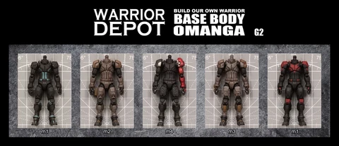 Acid Rain World Base Body Omanga G2 - 1/18 3.75" GI Joe Cover