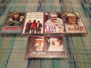 Cem Karaca - Turkish Rock legend Orig. sealed Cassettes lot 5x Album - Picture 1 of 3