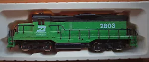 Model Power HO GP9 Diesel Locomotive, Burlington Northern, Green #2803 NEW w BOX - Picture 1 of 2