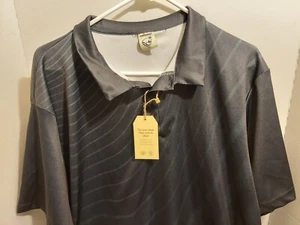 Polo Hardaddy da uomo taglia XXL nera hawaiana bowling golf manica corta 2XL - Foto 1 di 9