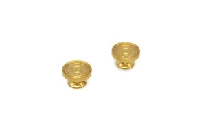 2 Small Brass Knobs Bookcase Knobs Jewelry Box Knob Cabinet Knobs Furniture Knob - Picture 1 of 3