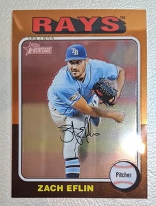 Topps Heritage High Number 2024 - Zach Eflin #237 cromo/699 - Imagen 1 de 2