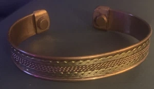 Vintage Solid Copper South Western Cuff Bracelet - Picture 1 of 4