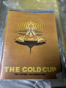 Vintage 1973 Wasserflugzeug Boot Rennen offizielles Programm GOLD CUP Washington - Bild 1 von 1