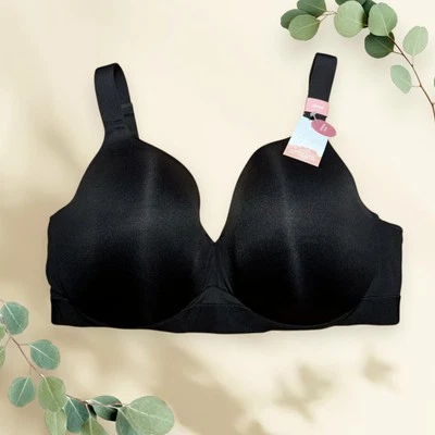 Sujetador CACIQUE The Modern Collection Ligeramente Forrado COBERTURA COMPLETA Negro 40DDD NUEVO CON ETIQUETAS Foto 1 de 4