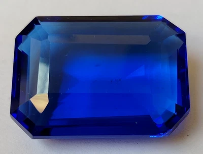 AA+++ Large Blue Tanzanite 139 Ct. Emerald Cut Loose Gemstone Gift for Women/Her - Image 1 of 4