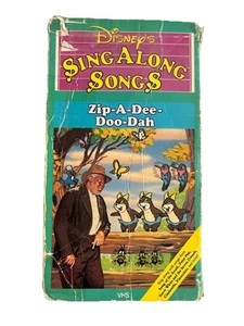 Disney's Sing Along Songs Zip-A-Dee-Doo-Dah VHS Tape RARE Vintage 1986 - Picture 1 of 5