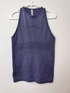 Lululemon Athletica Swiftly Tech Size 6 Purple Racerback Hip Running Tank Top - Picture 1 of 5
