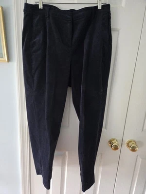 Pantalones de pana Jill 16 x 27 tiro medio pierna recta coñac azul marino bolsillos usados en excelente estado Foto 1 de 4