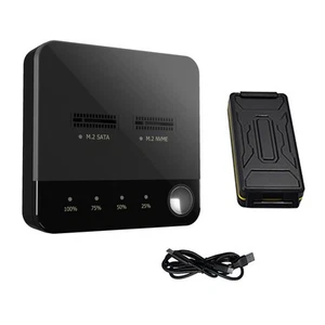 1 PC Dual Bay M.2 SATA/NVME Duplicator Offline Disk Clone Copy Duplicator - Afbeelding 1 van 14