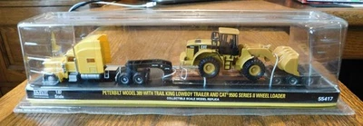 PETERBILT MODEL 389 WITH TRAIL KING LOWBOY TRAILER AND CAT 950G SERIES II WHEEL - Image 1 of 4