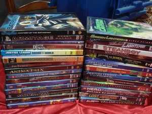Anime Animated DVD Lot Steamboy Stan Lee Spider-Man DC Justice League Roughnecks - Picture 1 of 1