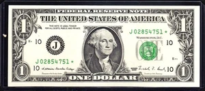 Fr. 1914-J*  1988  $1  KANSAS CITY  FRN  J/* BLOCK  CRISP NEW CONDITION - Picture 1 of 2