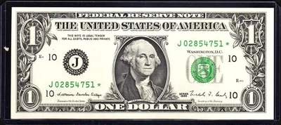 Fr. 1914-J*  1988  $1  KANSAS CITY  FRN  J/* BLOCK  CRISP NEW CONDITION - Image 1 of 2