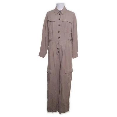 H&M Trend, Jumpsuit, Größe: 38, Beige, Viskose/Baumwolle/Leinen, Einfarbig #NKi - Bild 1 von 4