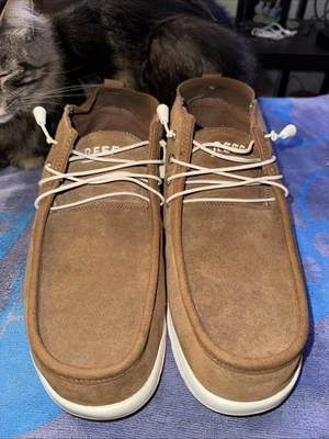 *Talla 12* Cojín Reef Coast Mid SE para hombre marrón oscuro Foto 1 de 4