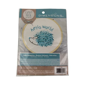 NEU Dimensions Cathy Heck Studios STICKSET Hello World Igel - Bild 1 von 5