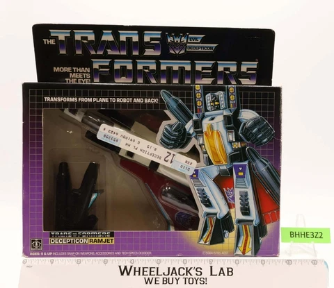 Ramjet 100% Complete W/Box 1985 Vintage G1 Transformers Hasbro Action Figure Cover
