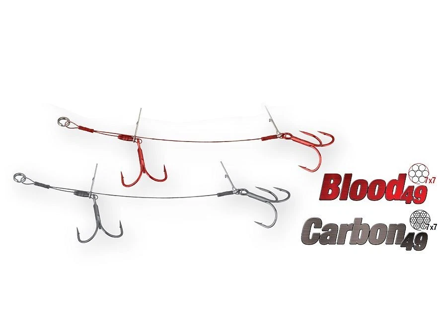 Savage Gear Coated Carbon49 Double Stinger #1-#3/0 2 pcs. per pack - Image 1 of 1