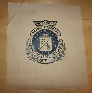 Karten Veline Orangen und Zitronen ZITRUSPAPPE Baron Calì Anfang 900 - Bild 1 von 2