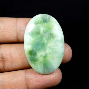 Sky Blue Hemimorphite Gemstone Oval Loose Larimar Pattern Cabochon 59 Cts HM-14 - Picture 1 of 7